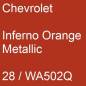 Preview: Chevrolet, Inferno Orange Metallic, 28 / WA502Q.